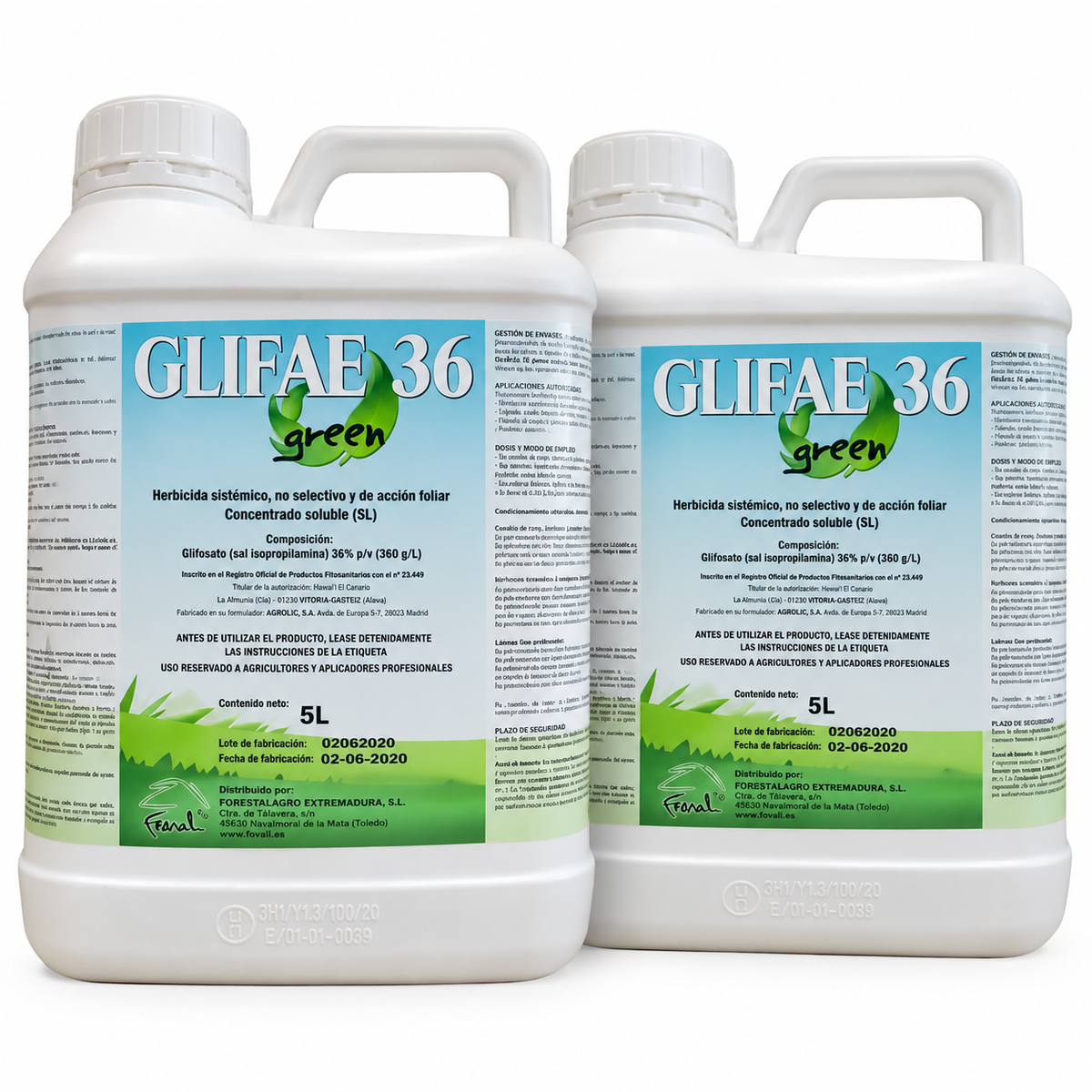 GLIFAE 36 Green – Lot de 2 bidons de 5 L – 10 L au total